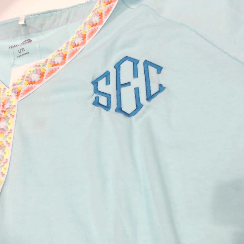 BLOOPER CLOTHING: Monogrammed Accent Cover Up