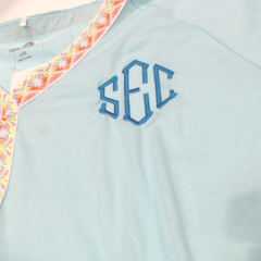BLOOPER CLOTHING: Monogrammed Accent Cover Up