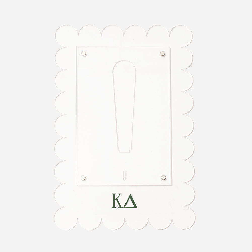 kappa delta scalloped picture frame