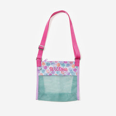 monogrammed seashell bag in salty shells
