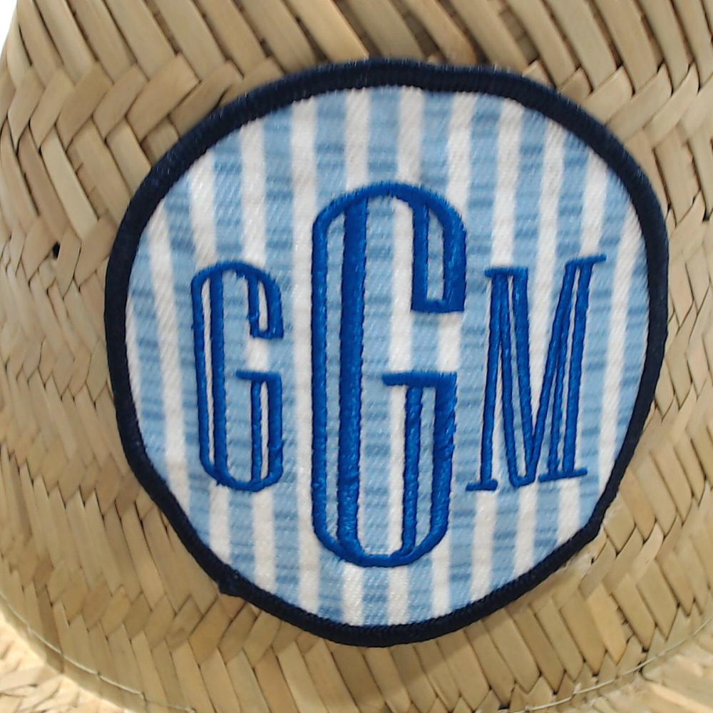 BLOOPER KIDS: Monogrammed Kids Straw Hat