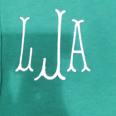 BLOOPER CLOTHING: Monogrammed Waffle Snap Pullover