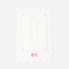 Phi Mu Scalloped Picture Frame | Clear