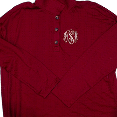 BLOOPER CLOTHING: Monogrammed Cable Knit Pullover
