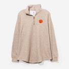 Clemson Tigers Heathered Fleece Pullover | Tan