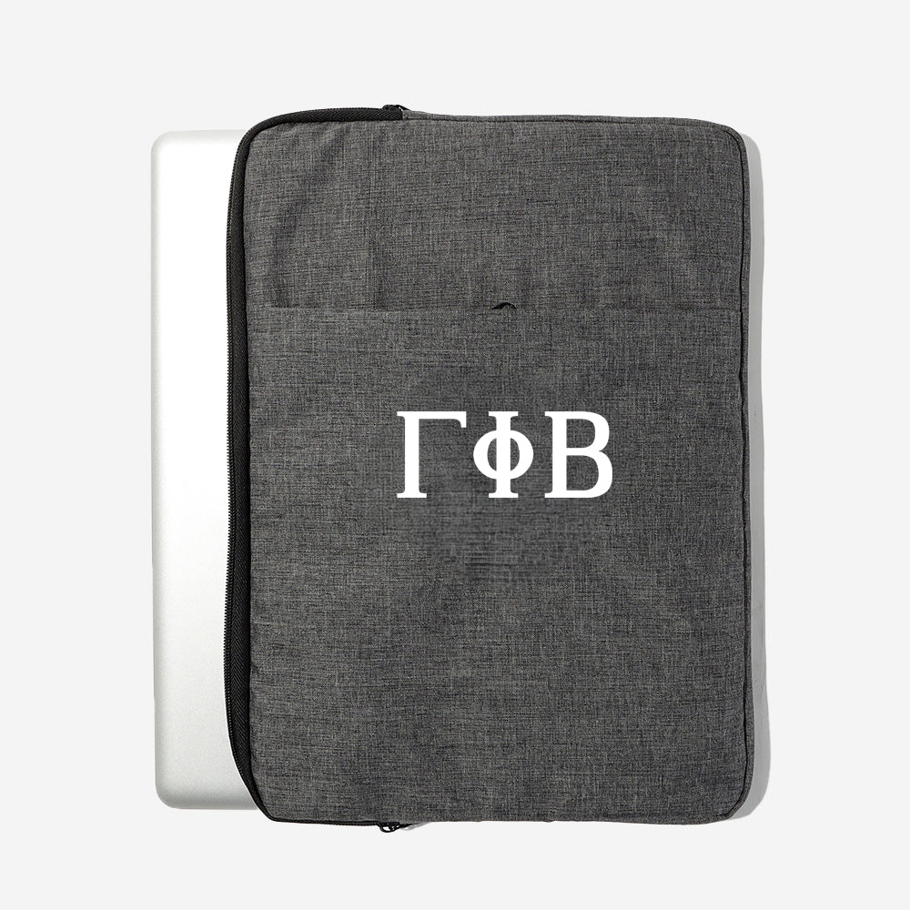 Black Gamma Phi Beta Laptop Sleeve