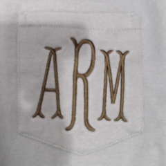 BLOOPER CLOTHING: Monogrammed Long Sleeve Shirt