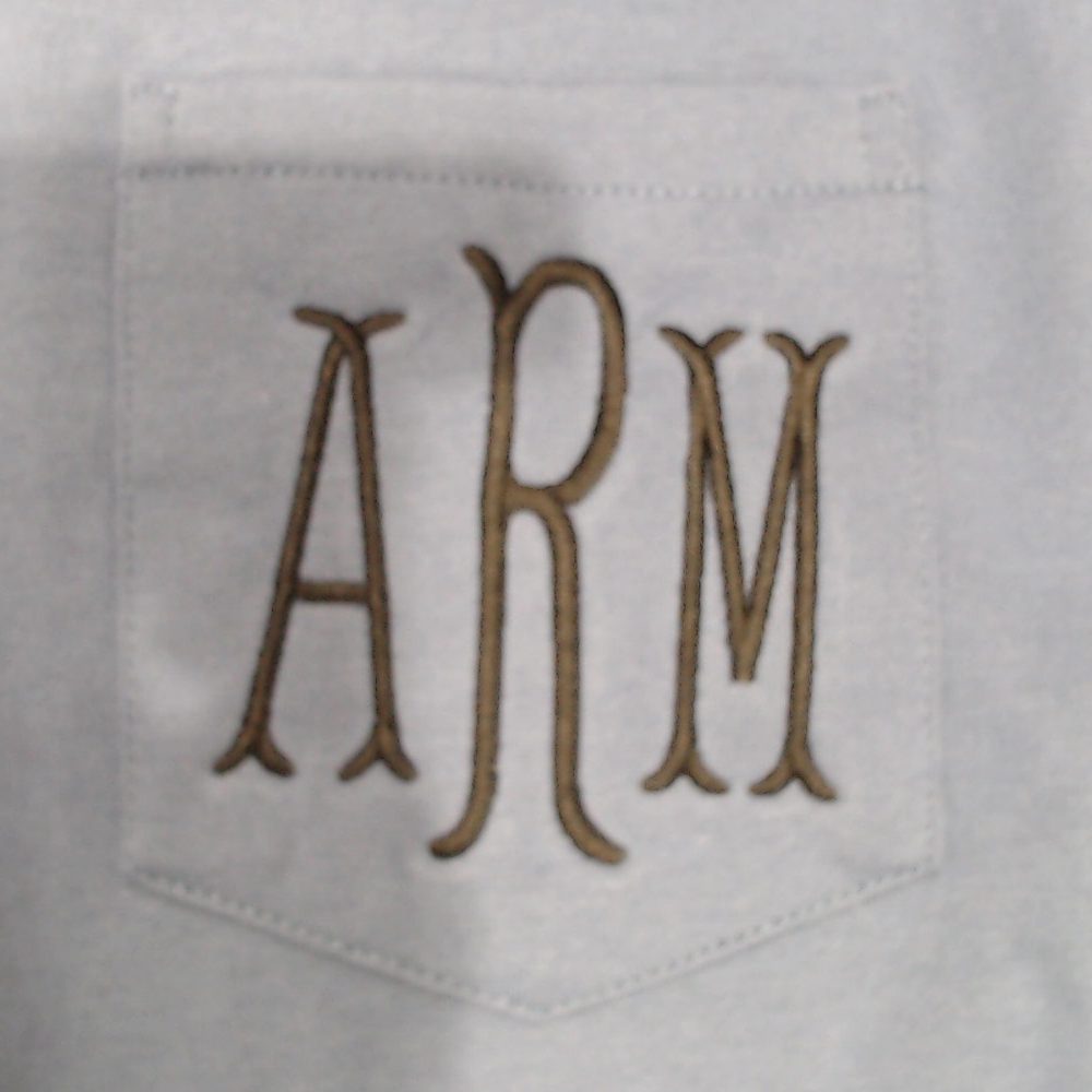 BLOOPER CLOTHING: Monogrammed Long Sleeve Shirt