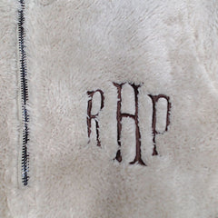 BLOOPER CLOTHING: Monogrammed Fuzzy Sherpa Pullover