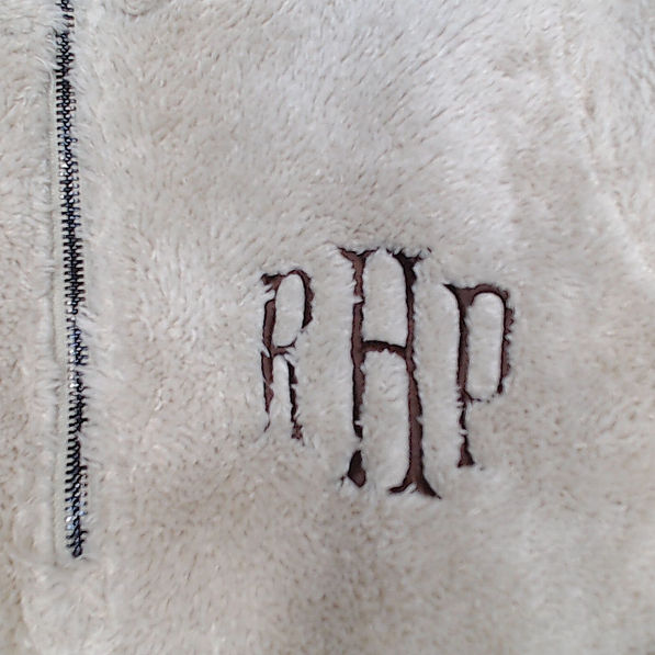 BLOOPER CLOTHING: Monogrammed Fuzzy Sherpa Pullover