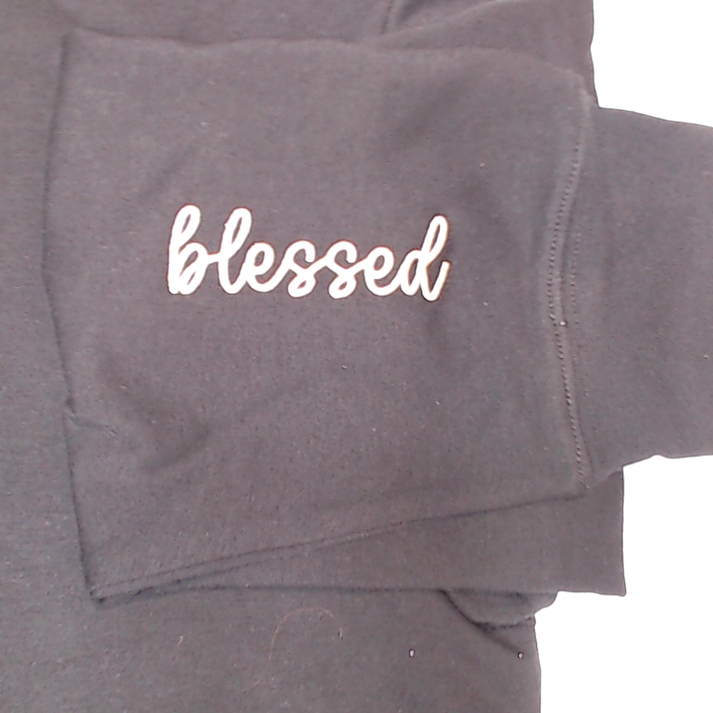 BLOOPER CLOTHING: Monogrammed Blessed Sweatshirt
