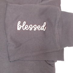 BLOOPER CLOTHING: Monogrammed Blessed Sweatshirt