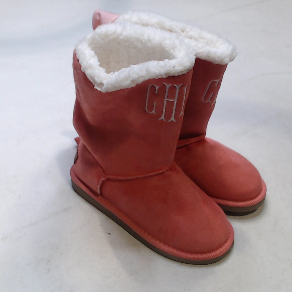 BLOOPER KIDS: Monogrammed Kids Sherpa Tie Booties