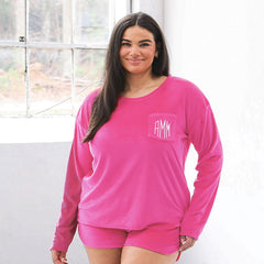 hot pink 2024 softspun lounge set on julia ann