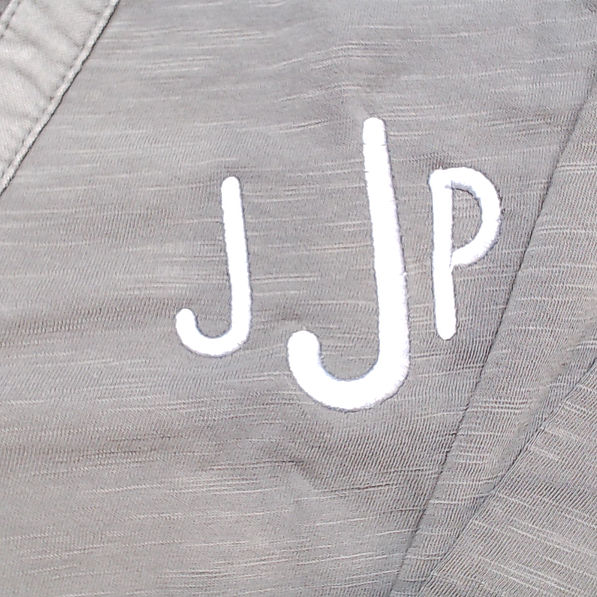 BLOOPER CLOTHING: Monogrammed Henley