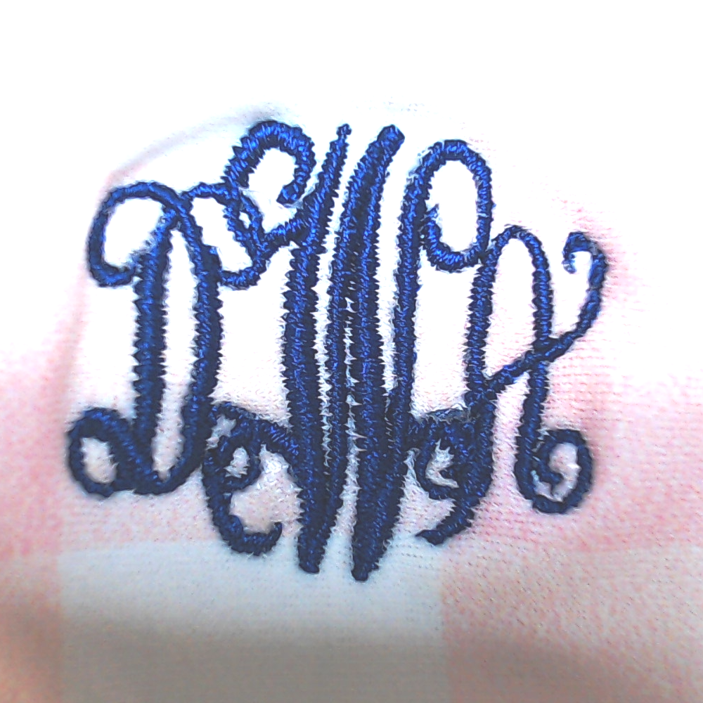BLOOPER SWIM: Monogrammed High Neck Bikini Top