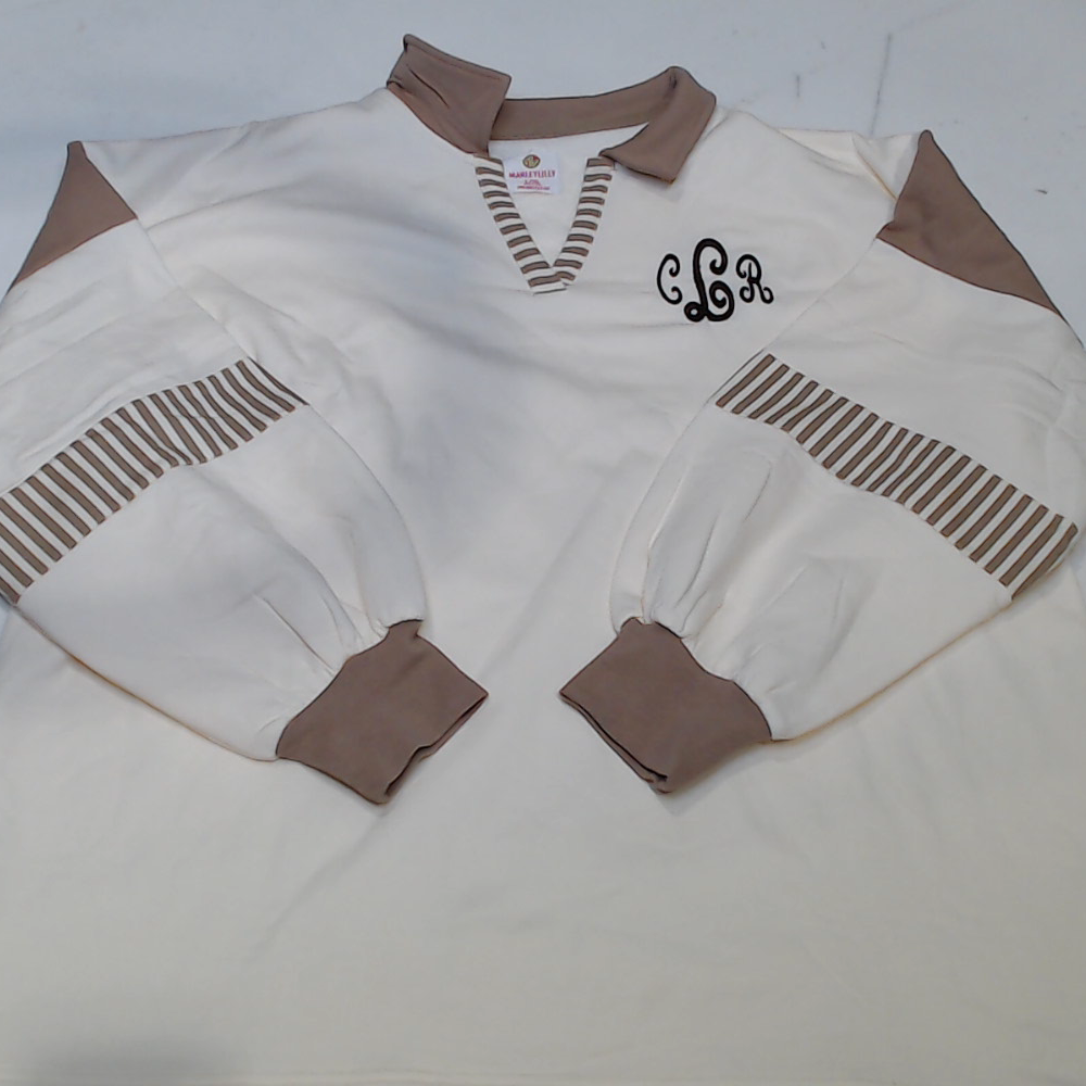 BLOOPER CLOTHING: Monogrammed Colorblock Sweatshirt