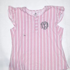 BLOOPER CLOTHING: Monogrammed Ruffle Top