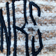 BLOOPER CLOTHING: Monogrammed Striped Chenille Poncho