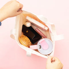 pink bows bow tote inside shot