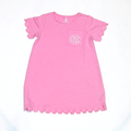 BLOOPER KIDS: Monogrammed Kids Scalloped Dress