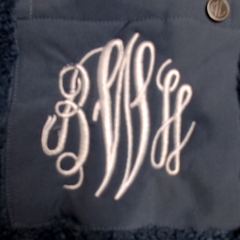 BLOOPER CLOTHING: Monogrammed Sherpa Pullover Tunic