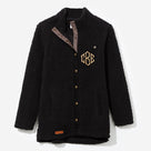 Monogrammed Sherpa Shacket | Black