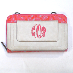 BLOOPER ACCESSORY: Monogrammed Phone Wallet Wristlet