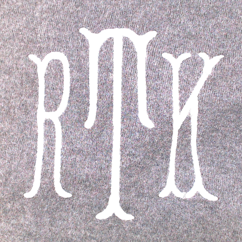 BLOOPER CLOTHING: Monogrammed Asymmetrical Turtleneck Tunic