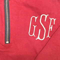 BLOOPER KIDS: Monogrammed Kids Quarter Zip Sweatshirt