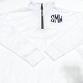 BLOOPER CLOTHING: Monogrammed Quarter Zip Sweatshirt