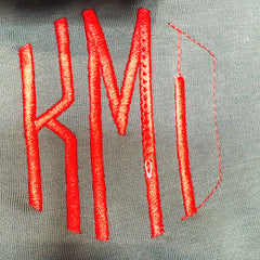 BLOOPER CLOTHING: Monogrammed Waffle Knit Pullover