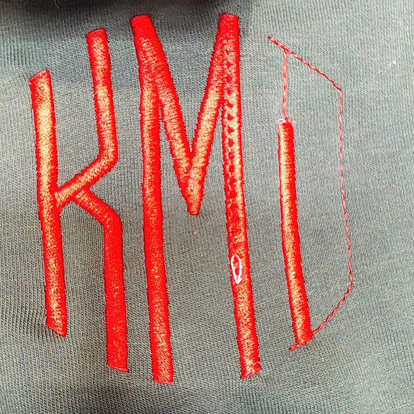 BLOOPER CLOTHING: Monogrammed Waffle Knit Pullover