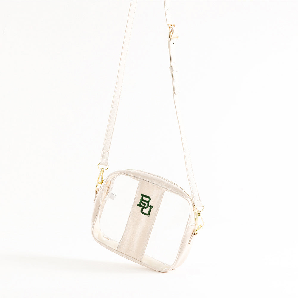 baylor bone clear stadium crossbody studio shot