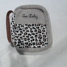 BLOOPER ACCESSORY: Monogrammed Leopard Bible Carrier