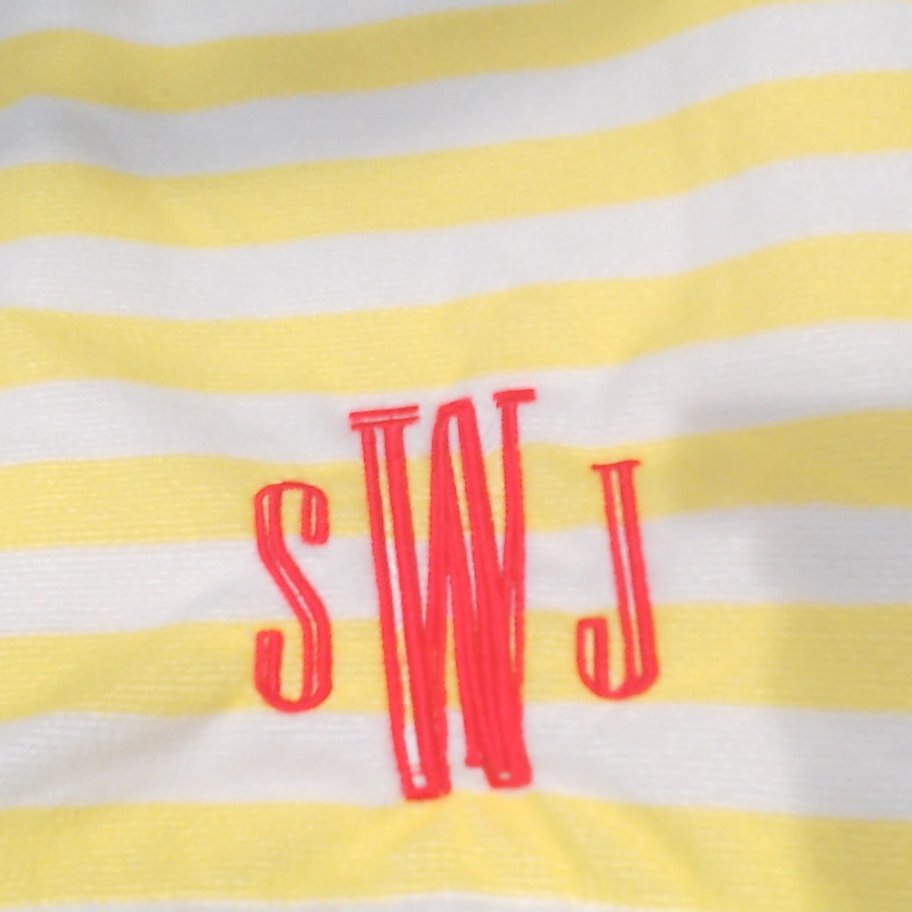 BLOOPER SWIM: Monogrammed Beach Towel