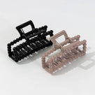Hair Clip Set | Mauve and Black