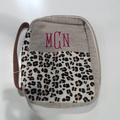 BLOOPER ACCESSORY: Monogrammed Leopard Bible Carrier