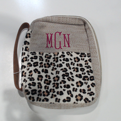 BLOOPER ACCESSORY: Monogrammed Leopard Bible Carrier