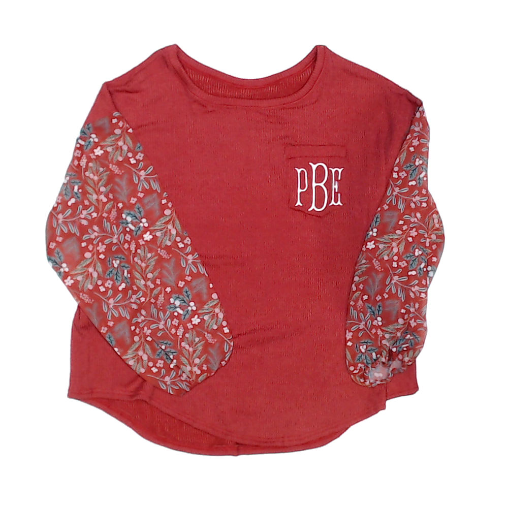 BLOOPER CLOTHING: Monogrammed Puff Sleeve Top