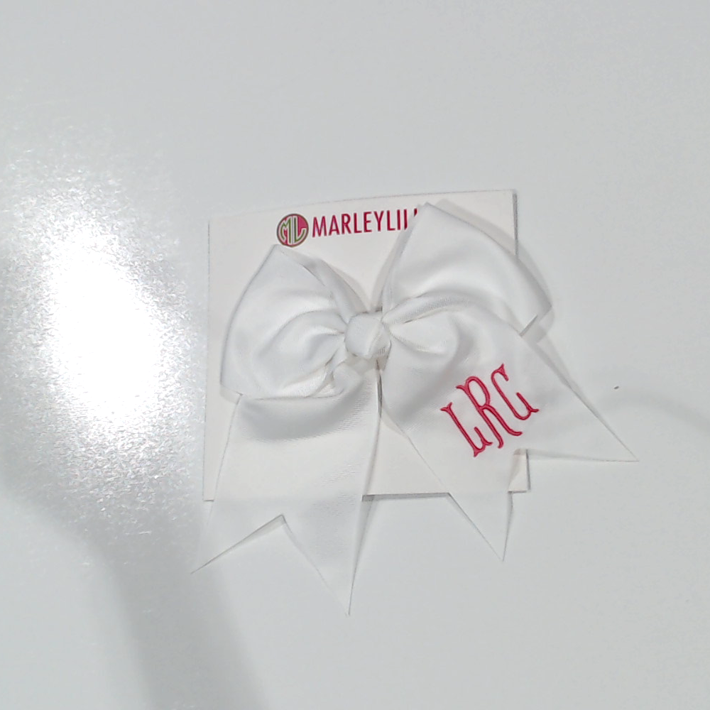 BLOOPER ACCESSORY: Monogrammed Girls Hair Bow
