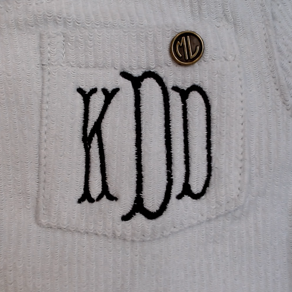 BLOOPER KIDS: Monogrammed Kids Corded Sweatshirt