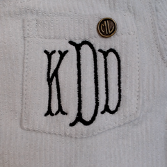 BLOOPER KIDS: Monogrammed Kids Corded Sweatshirt