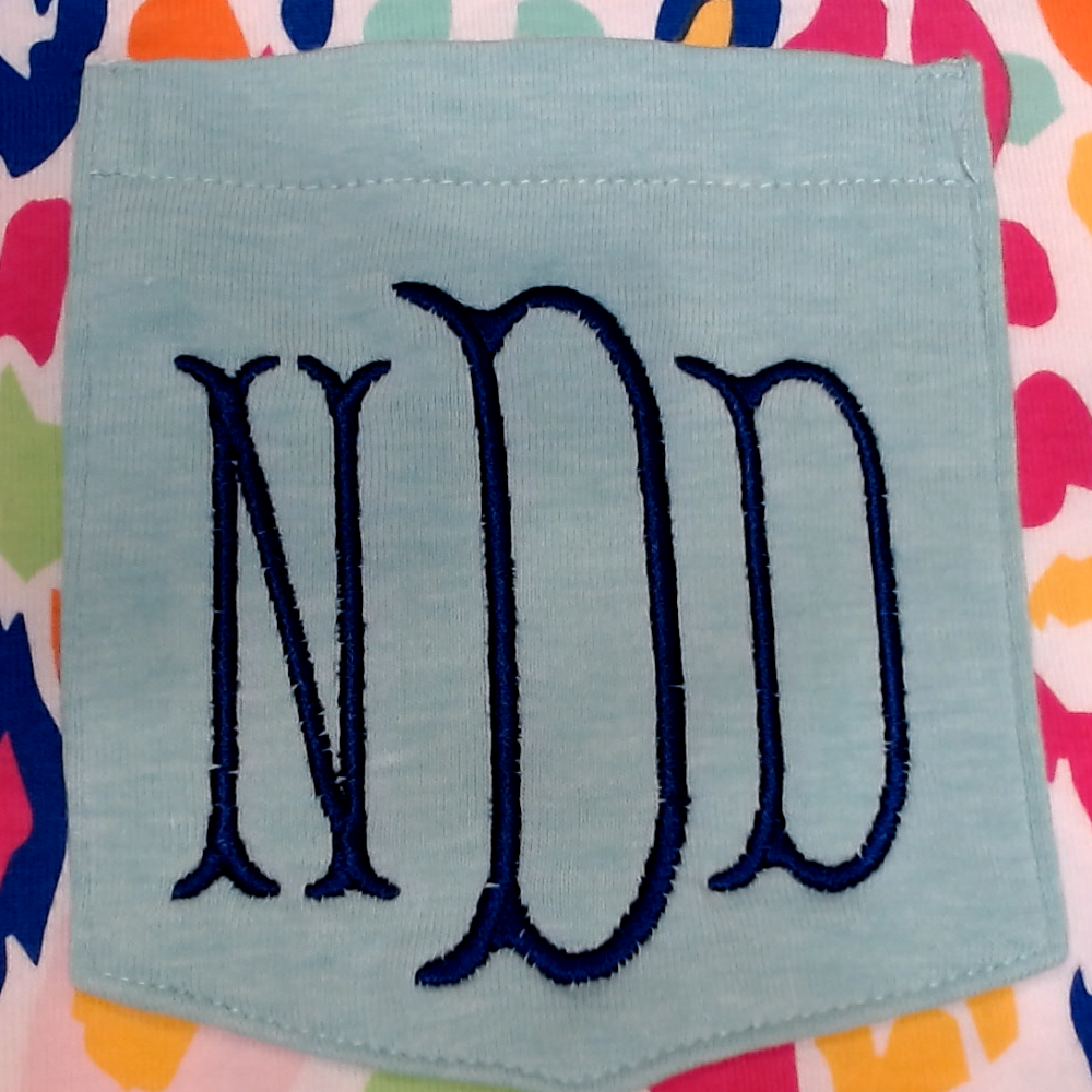 BLOOPER CLOTHING: Monogrammed T-Shirt Dress