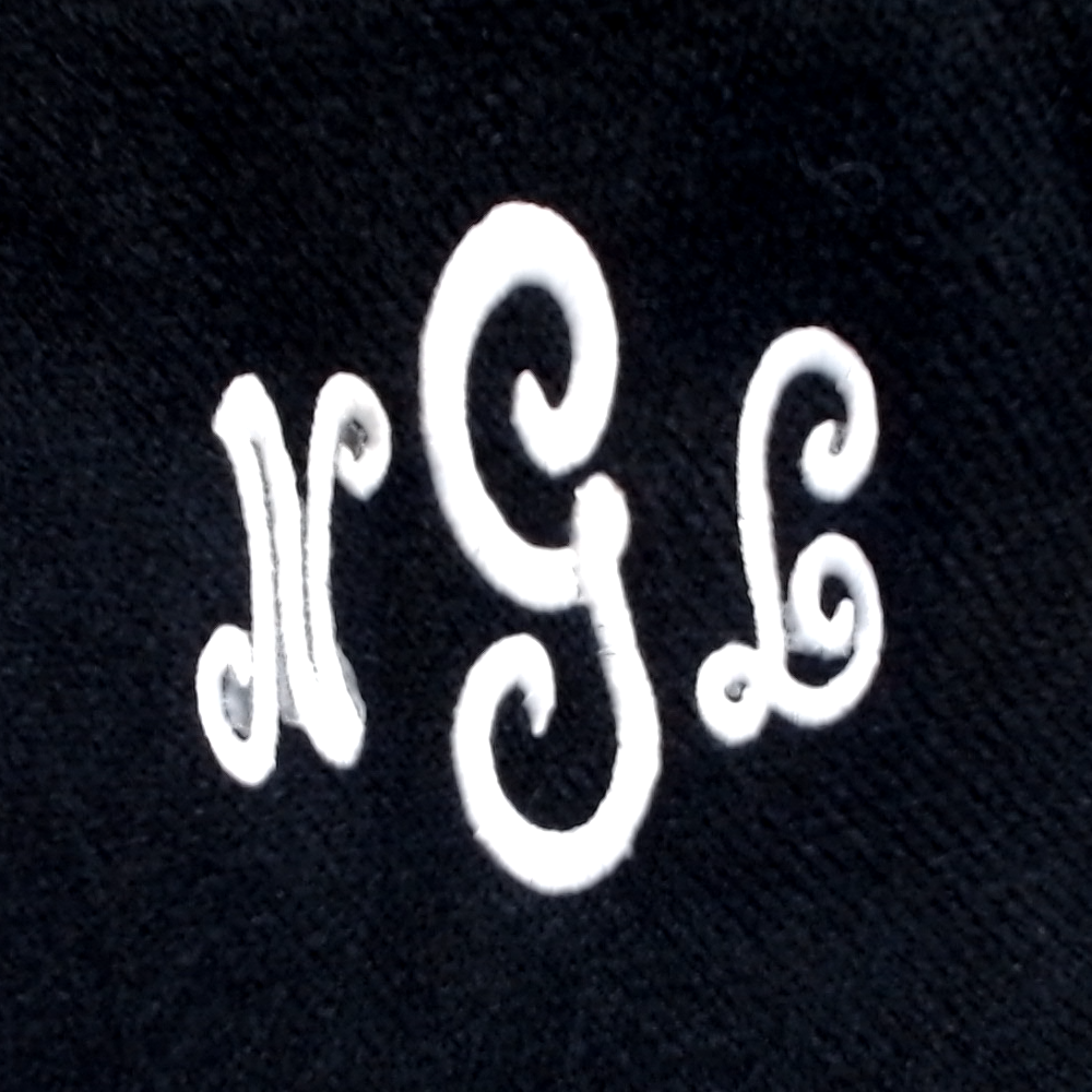 BLOOPER CLOTHING: Monogrammed Sweater Poncho