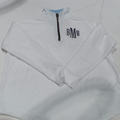 BLOOPER CLOTHING: Monogrammed Quarter Zip Sweatshirt