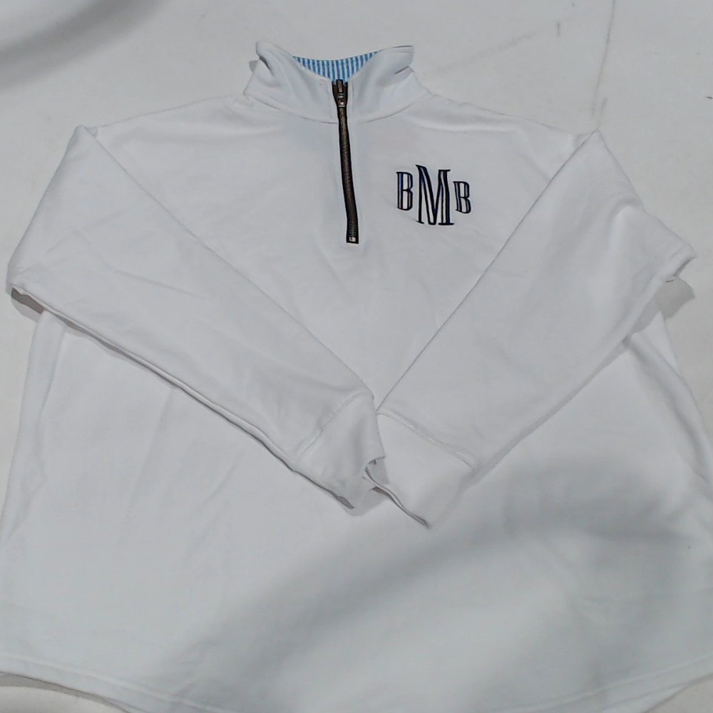 BLOOPER CLOTHING: Monogrammed Quarter Zip Sweatshirt