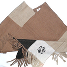 BLOOPER CLOTHING: Monogrammed Colorblock Poncho