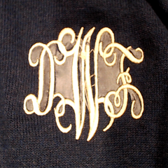 BLOOPER CLOTHING: Monogrammed Knit Sweater Jacket