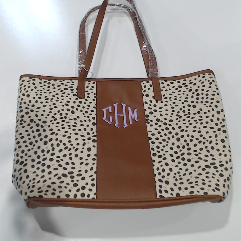 BLOOPER BAG: Monogrammed Leopard Tote Bag